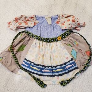 Matilda Jane Multicolor Kids Dress with Patterns